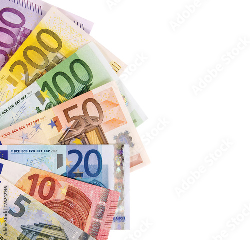 Geldfächer Euroscheine
