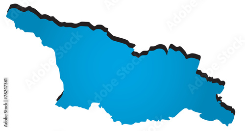 Vector map of Georgia