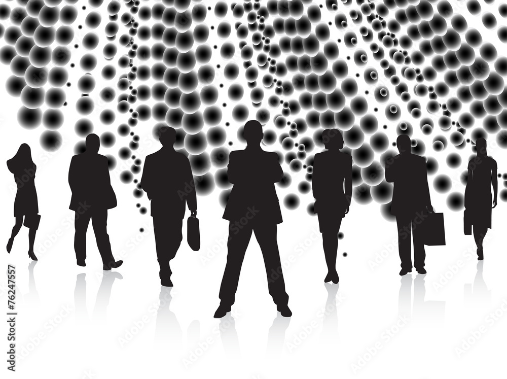 Business people and abstract