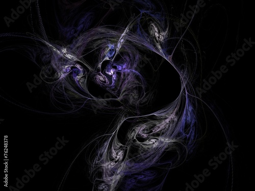 Violet ink abstract fractal effect light background