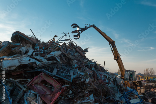 scrap metal recycling center photo