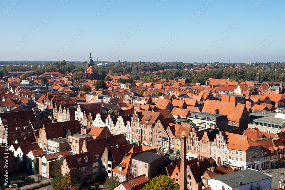Stadtansicht der Hansestadt Lüneburg, Deutschland