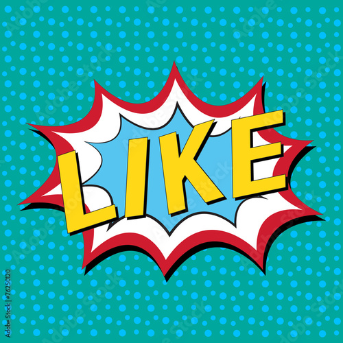 Like - Comic Speech Bubble