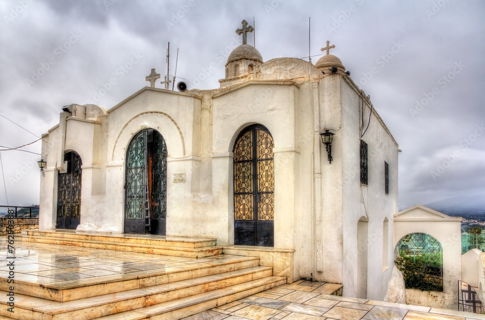 Saint George's chapel on top of Mount Lycabettus in Athens