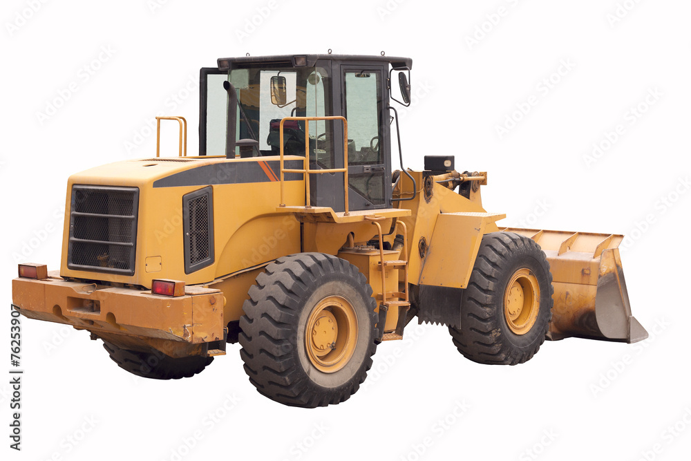 yellow bulldozer