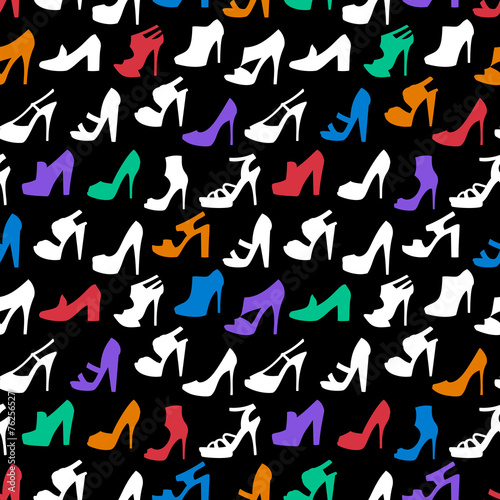 Seamless shoes pattern