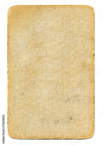 empty used antique playing card paper background