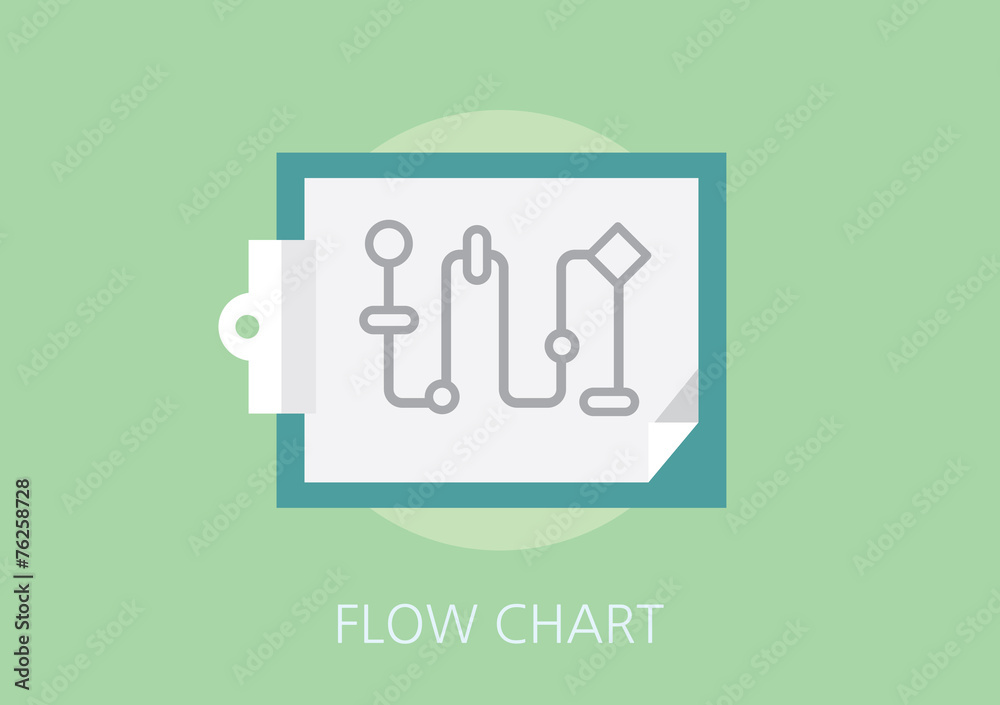 flow chart concept flat icon flow chart concept flat icon