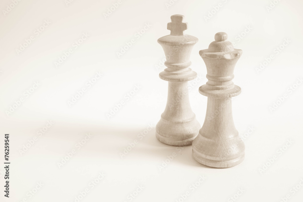 King and Queen from white set (chess) King and Queen from white set (chess)