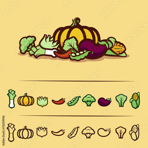 vegetables set