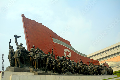 Obraz na płótnie Mansudae Monument, Pyongyang, North-Korea w salonie