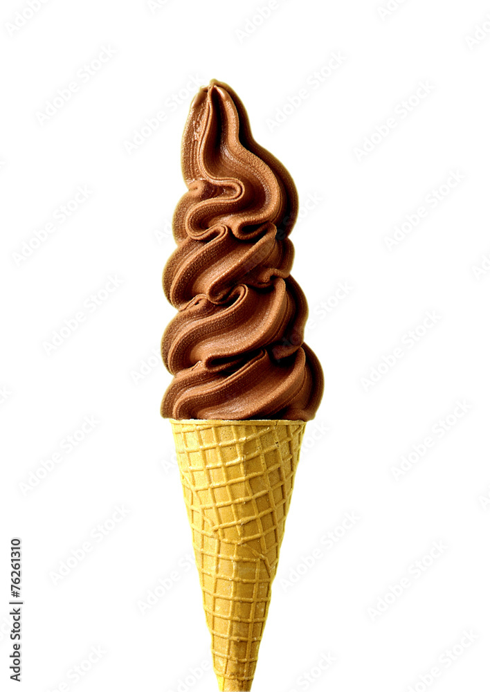 Chocolate flavor ice cream cone 5