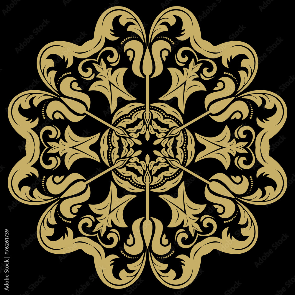 Damask Vector Pattern. Orient Ornament