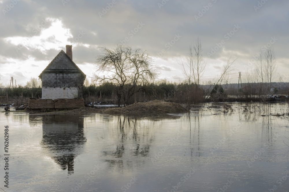 Fototapeta premium Home flooding