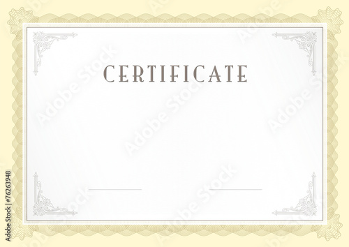 certificate, Diploma of completion, vector design template