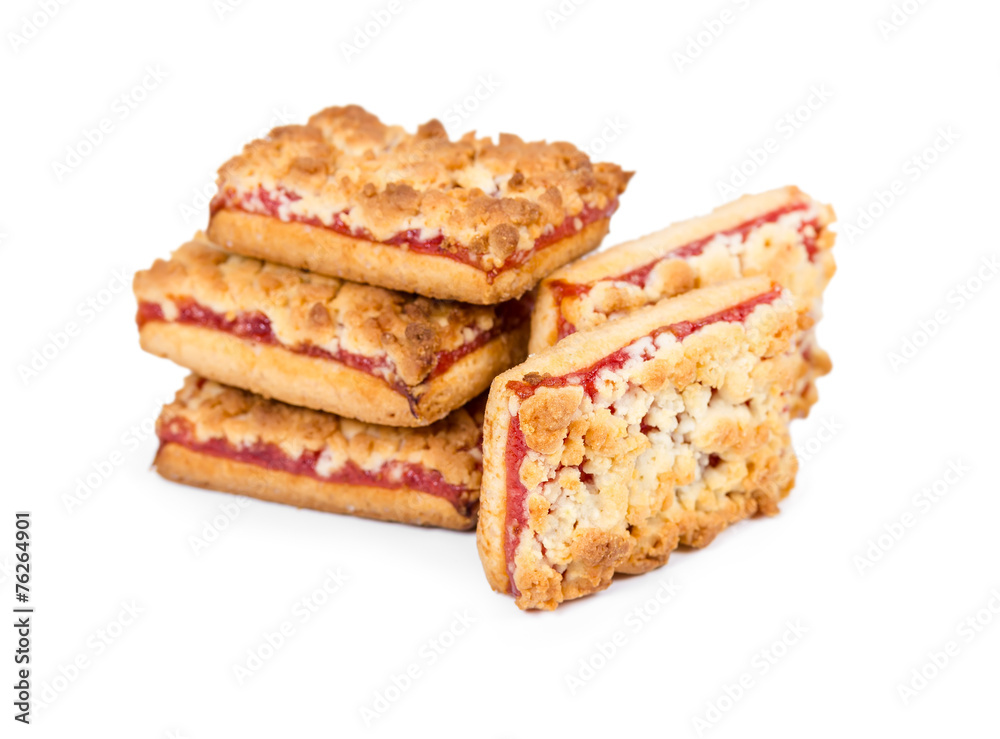 Homemade cookies with fruit jam Homemade cookies with fruit jam