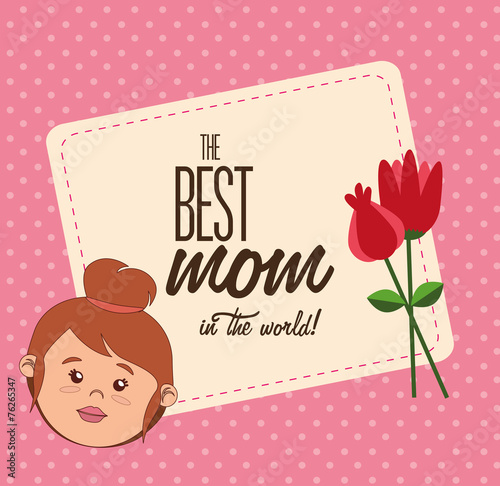 Mom design, vector illustration.