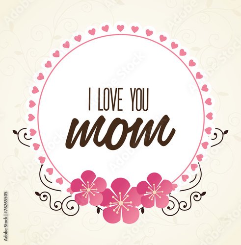 Mom design, vector illustration.
