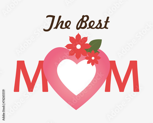 Mom design, vector illustration.
