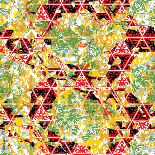 Patterned frame of curls