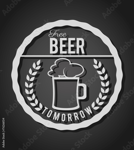 Beer design, vector illustration. photo