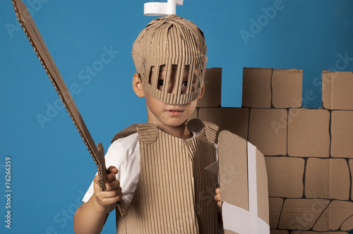 medieval knight child photo