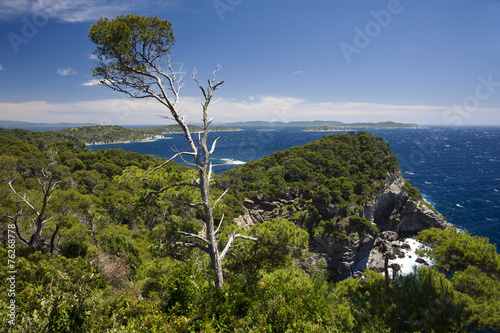 Presqu'Ile de Giens, Blick auf Porquerolles photo