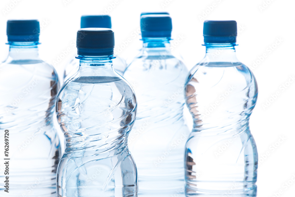 Naklejka premium Bottles with water