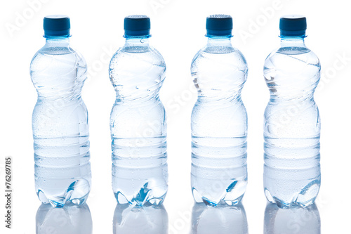 Bottles with water