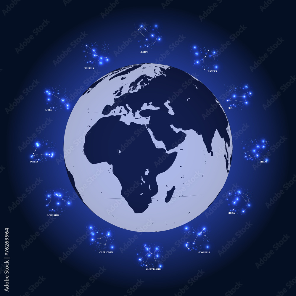 Set of Symbol Zodiac Sign. Vector Illustration. Set of Symbol Zodiac Sign. Vector Illustration.