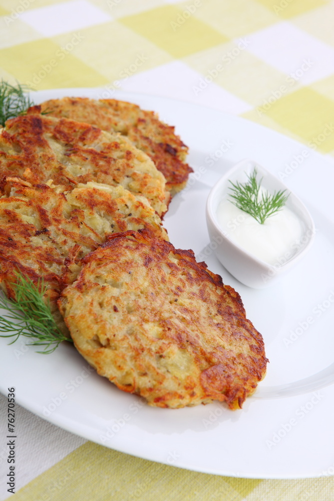 Homemade Traditional Potato Pancake Homemade Traditional Potato Pancake