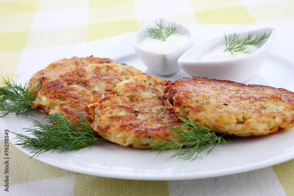 Homemade Traditional Potato Pancake Homemade Traditional Potato Pancake