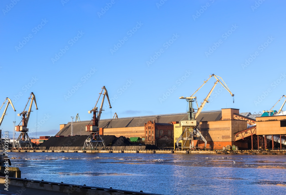 Ventspils sea trading port
