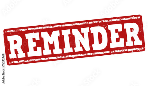 Reminder stamp