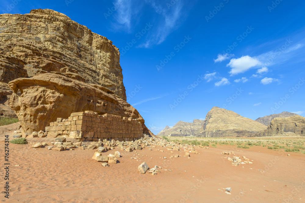Ruins of  Lawrence of Arabia’s House in Wadi Rum