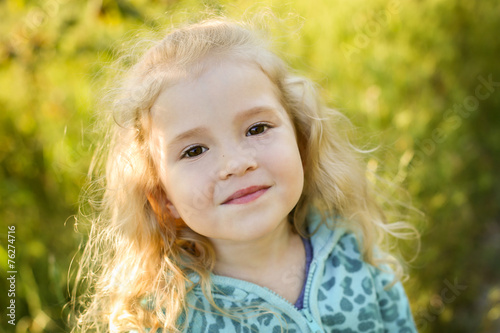 portrait of cute little girl
