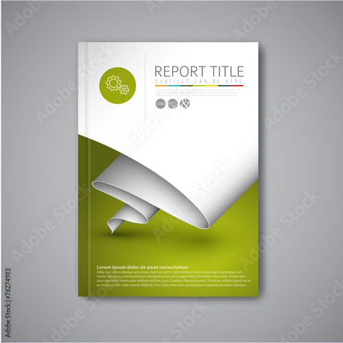 Modern Vector abstract brochure design template