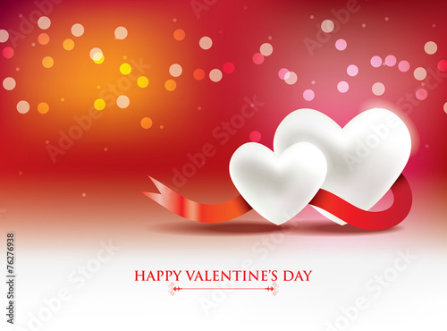 Happy Valentines Day Red background