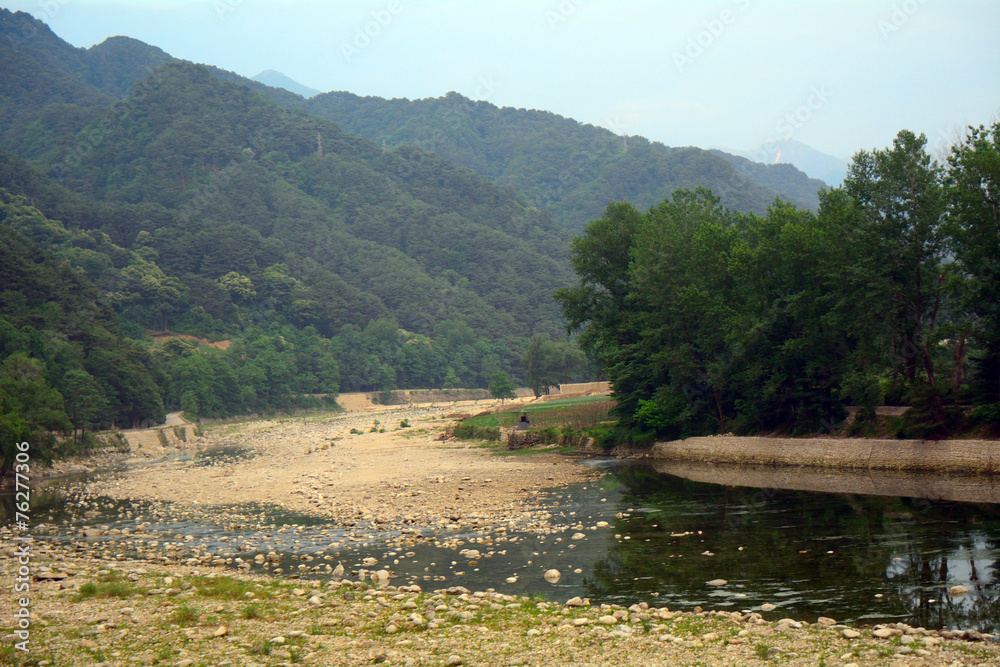 Obraz premium Countryside, North-Korea