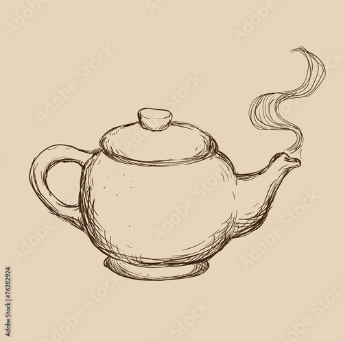 teapot drawn