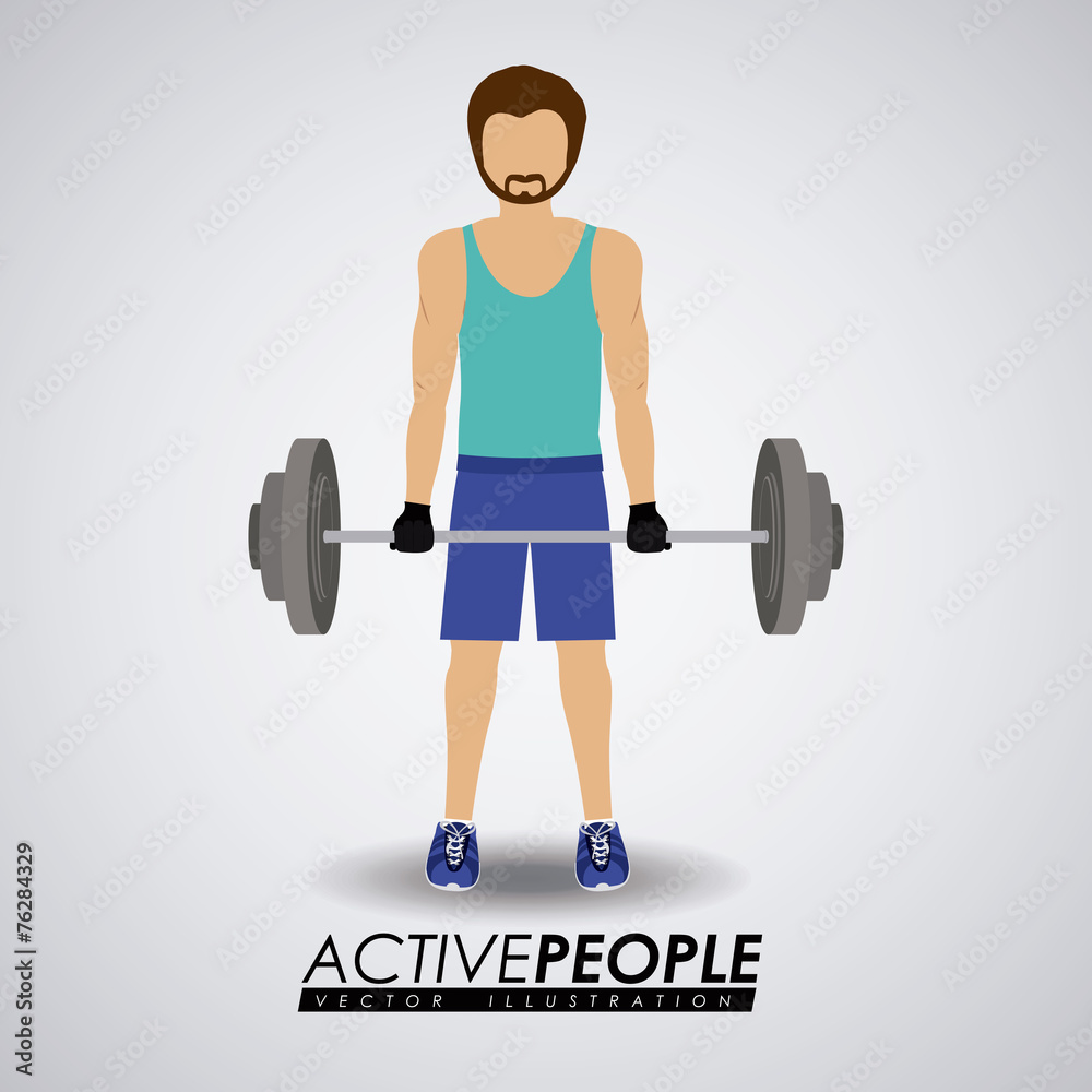 Fitness design, vector illustration. Fitness design, vector illustration.