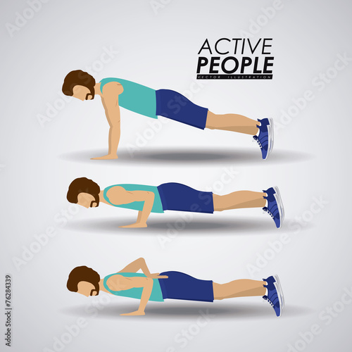Fitness design, vector illustration.