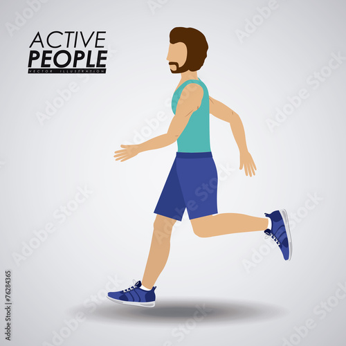 Fitness design, vector illustration.