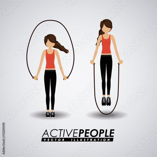 Fitness design, vector illustration.