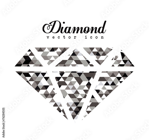 Diamond design, vector illustration.