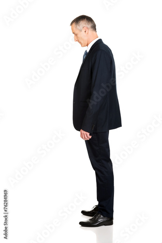 Konstfotografi Full length side view businessman standing