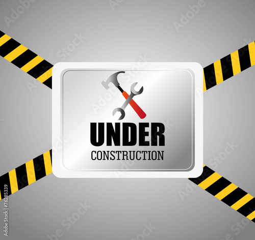 Construction design, vector illustration.