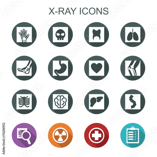 x-ray long shadow icons