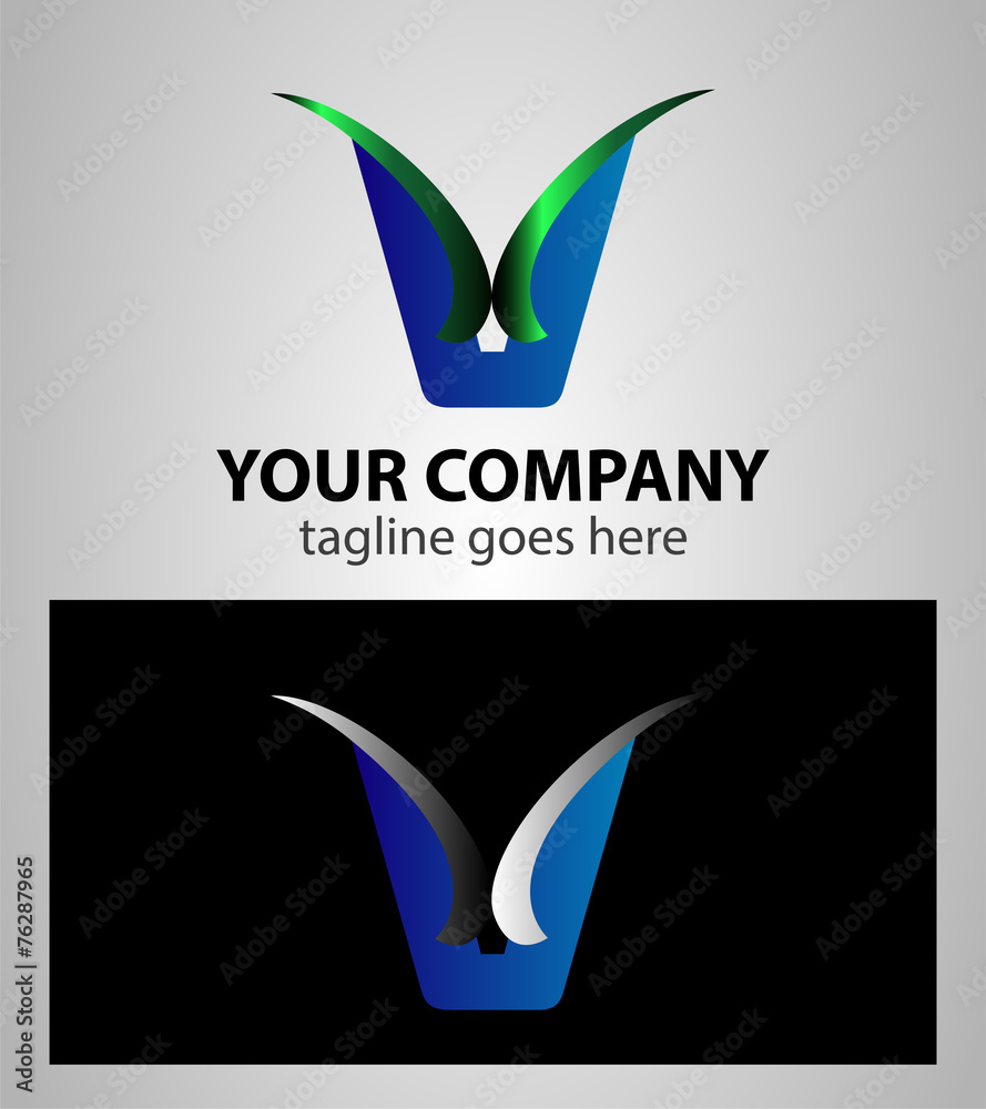 Letter V logo symbol design template elements Letter V logo symbol design template elements