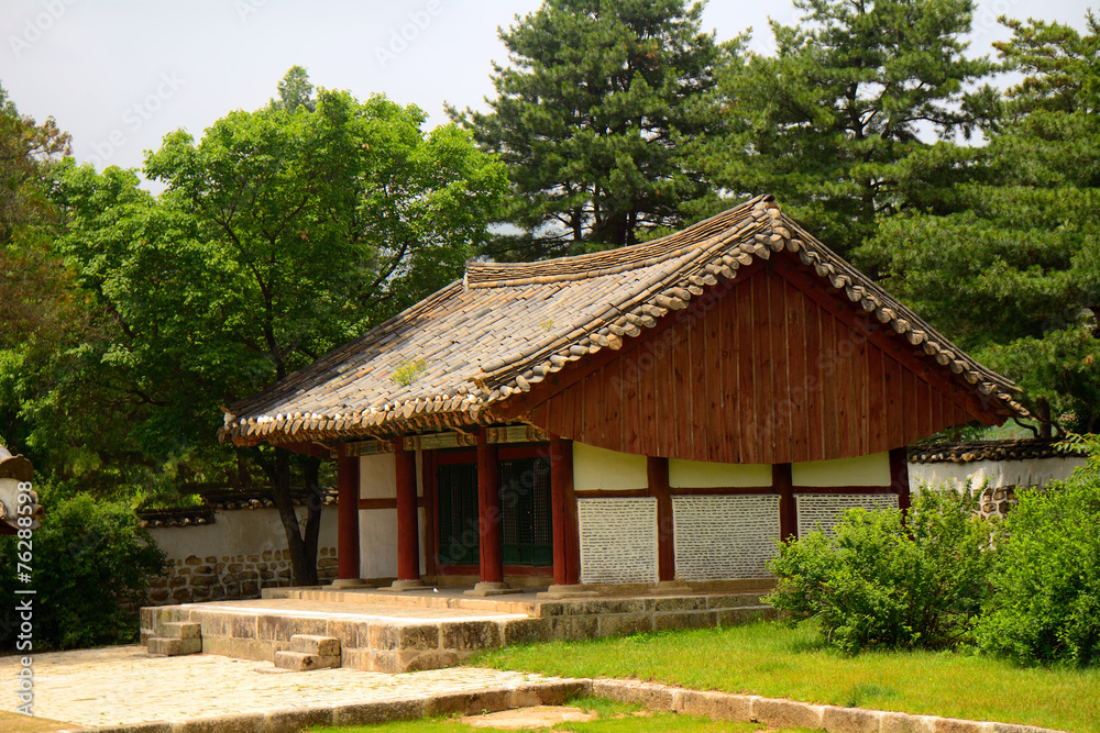 Traditional building, Kaesong, North-Korea